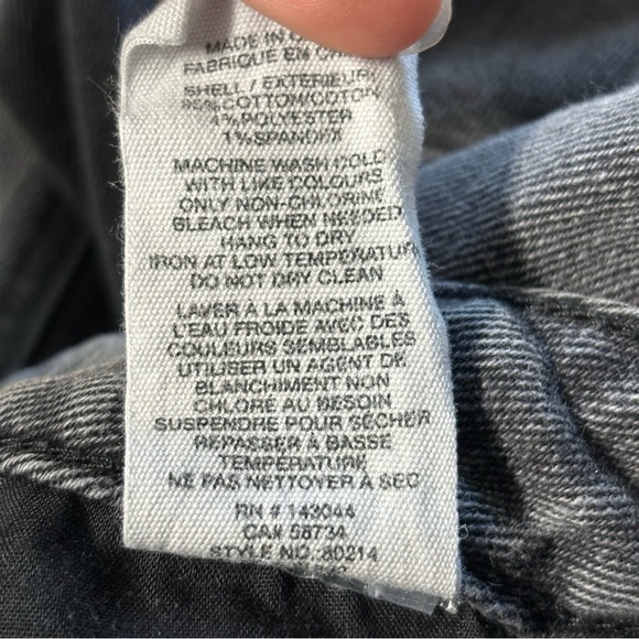 Avec Les Filles High Rise Distressed Jeans Washed Black Size 31 - Picture 8 of 8